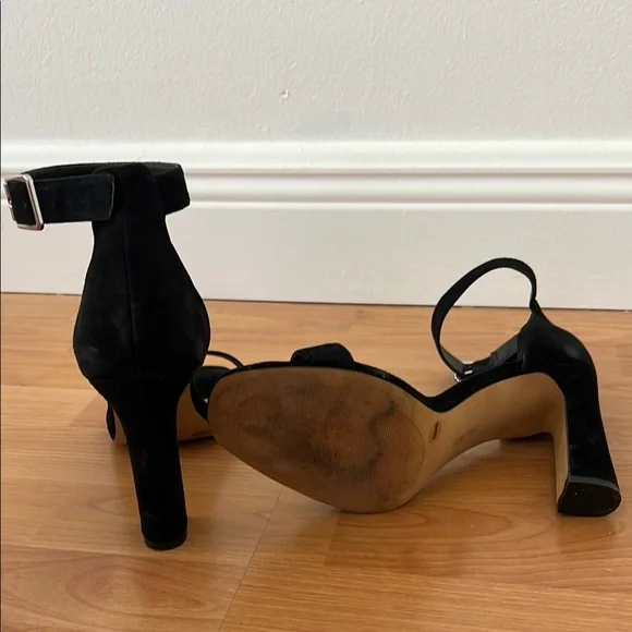 Vince Camuto Black Stiletto Heels with Ankle Strap - Picture 5 of 6
